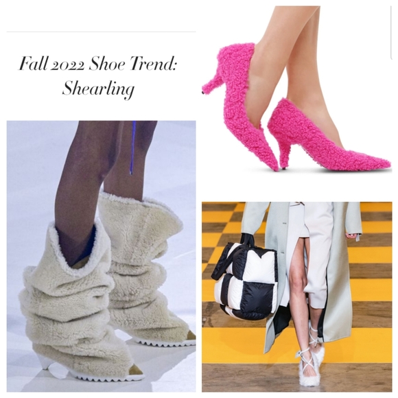 Unbranded sample: shearling & leather slingback heels, EU40, NWOT - Picture 11 of 11